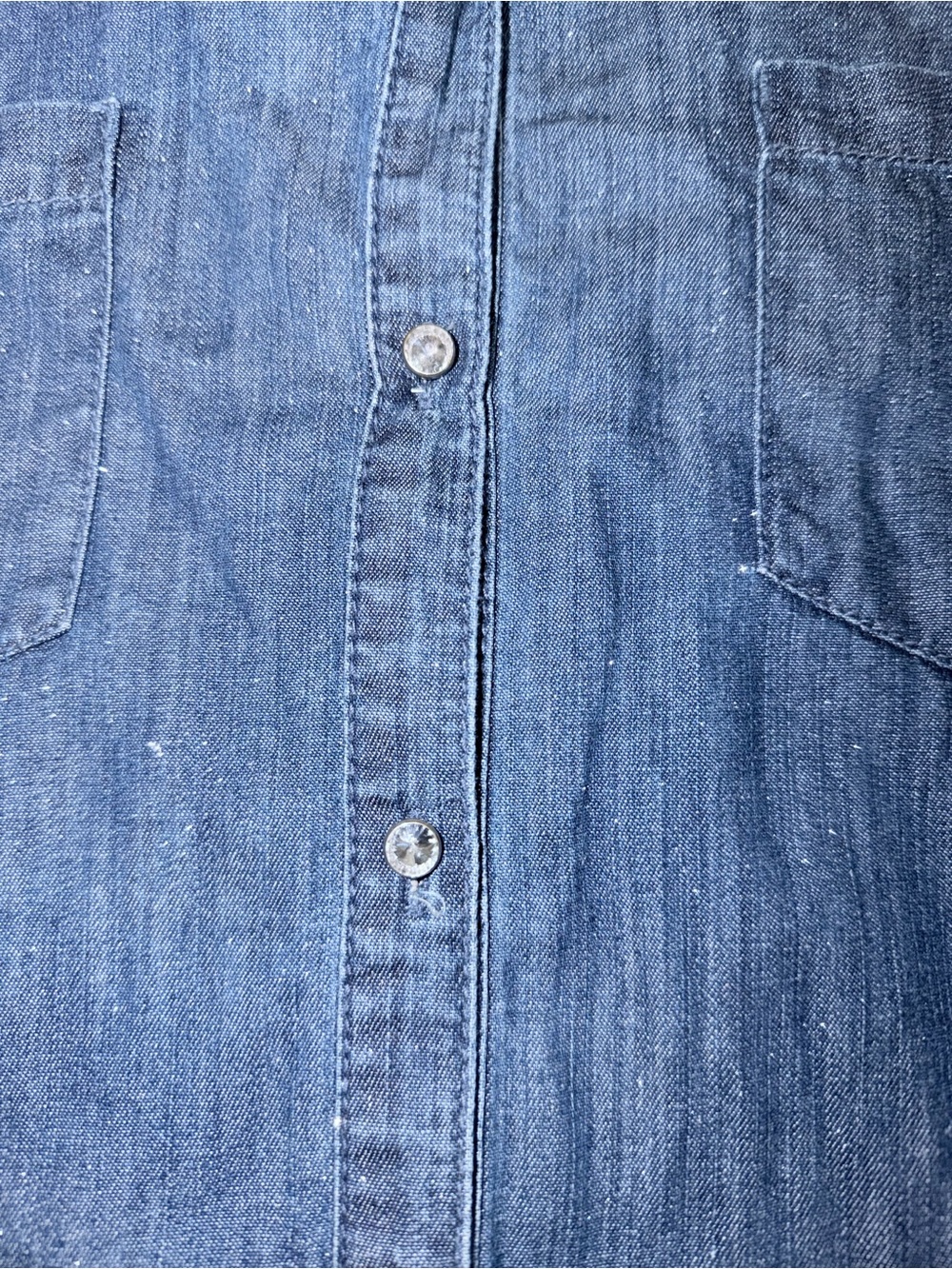 Denim Button-Up Shirt - Blue - Picture 4 of 6